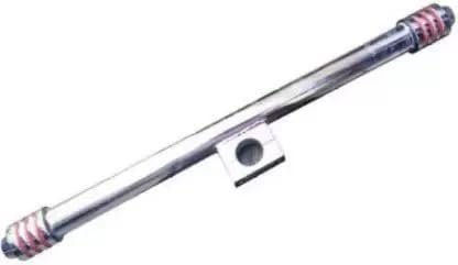 Zombieeast Bullet Front Leg Guard Single Bar-Rod Singlerod Red Ring Chrome Compatible with CLASSIC,ELECTRA,TWIN SPARK