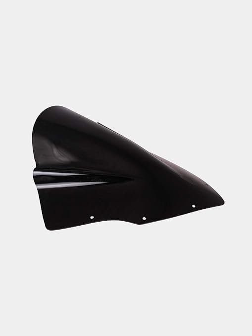Zombieeast Windshield Front Headlight Visor Bike Wind Deflectors Windscreen Glass Black Protector Superior PC Plastic for Pulsar RS 200