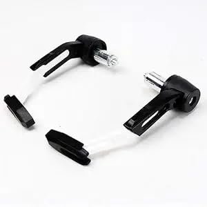 Zombieeast Bike Universal Handlebar Clutch Brake Levers Guard Hand Protector for Bikes Benelli 300 600 MT 15 MT 09 Triumph Speed Scrambler R15 V3 V4 SIL&Blk for Bajaj pulsur 220 DTS-i