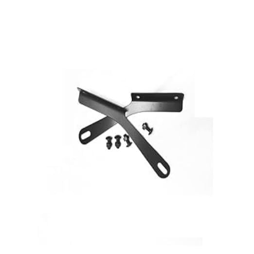 Zombieeast Windscreen Visor Glass Clamp Black Plate Only Fitting Compatible with Royal Enfield Meteor 350