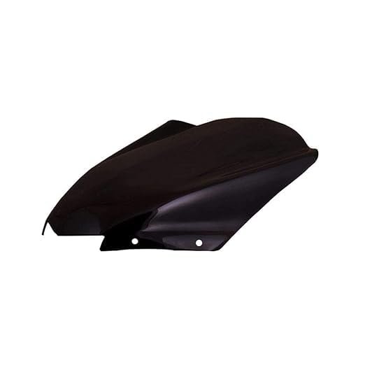 Zombieeast Windshield Front Headlight Visor Bike Wind Deflectors Windscreen Glass Black Protector Superior PC Plastic for Bajaj Dominar 400