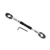 Zombieeast Bike Adjustable Motorcycle Handlebar/Handle Rod Cross Bar Steering Wheel Strength Handle Lever Silver Black Compatible With All Bikes