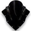 Zombieeast Windshield Front Headlight Visor Bike Wind Deflectors Windscreen Glass Black Protector Superior PC Plastic for Pulsar RS 200