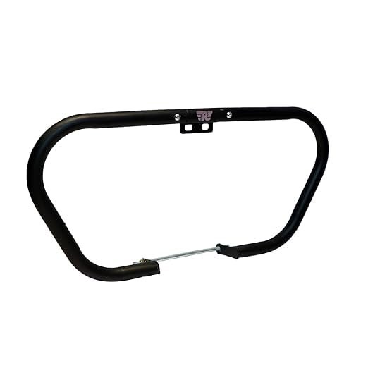Zombieeast Trapezium Safty Proctector Leg Crush Guard Front Leg Guard Black for Royal Enfield Classic Reborn Meteor 350