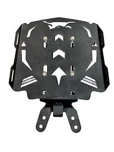 Zombieeast Heavy Metal TVS Apache Back Rack Seat Extender Expedition Carrier for TVS RTR Apache 160 180 200 Version 2.0