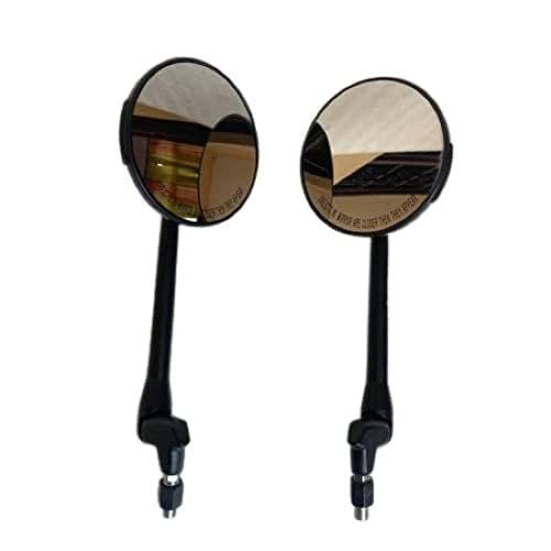 Zombieeast Handle Bar Mirror Black Heavy For Royal Enfield HCompatible for Royal Enfield Classic /Standard /Electra Classic Reborn /Hunter 350 /Meteor /Continental & Interceptor 650cc Compatible for Royal Enfield Classic Reborn,Hunter 350, Meteor, Continental & Interceptor 650cc. Premium Quality & Looks Like Original. MIrror Quality is Excellent and Wide. Easy to Install.