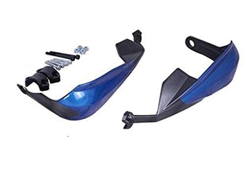 Zombieeast Bike Universal Heavy Duty Hand Guard Brake/Clutch Lever Guard Protectors/Wind Deflectors Blue (Set of 1 Pair) Compatible with Bajaj pulsur 220 DTS-i