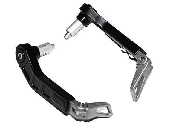 Zombieeast Bike Universal Adjustable Handlebar Brake Folding Clutch Lever Guard Protectors Grey Compatible with Yamha YBX