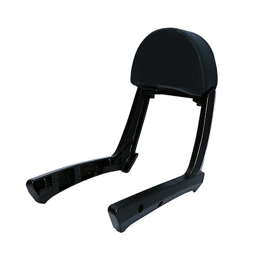 Zombieeast Style Backrest Support Pillion 3pc for Aluminum Balck Cushion Back Rest Royal Enfield Reborn