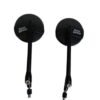 Zombieeast Handle Bar Mirror Black Heavy For Royal Enfield HCompatible for Royal Enfield Classic /Standard /Electra Classic Reborn /Hunter 350 /Meteor /Continental & Interceptor 650cc Compatible for Royal Enfield Classic Reborn,Hunter 350, Meteor, Continental & Interceptor 650cc. Premium Quality & Looks Like Original. MIrror Quality is Excellent and Wide. Easy to Install.
