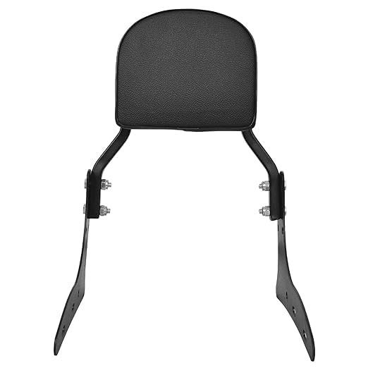 Backrest provides security and comfort to the pillion's back while driving. Full Backrest Support Pillion Back Cushion Fits as per vehicle make model Enhances overall looks of the vehicle Gives pillion comfortable cushioned back support on long distances Note: Product needs to be installed with the help of professional fitment Backrest provides security and comfort to the pillion's back while driving. covered with good quality cushion finished with beautiful rexine leather Note: Product needs to be installed with the help of professional fitment