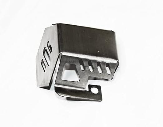 Zombieeast Rear Brake Oil Container Guard Compatible with/for RE Classic 350 Be Reborn (Chrome)