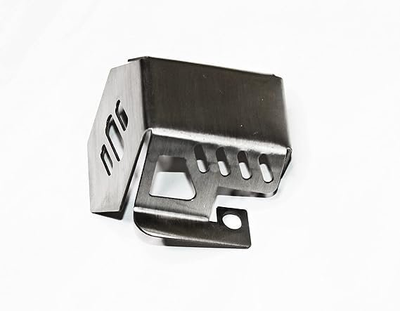 Zombieeast Rear Brake Oil Container Guard Compatible with RE Himalayan (Chrome)