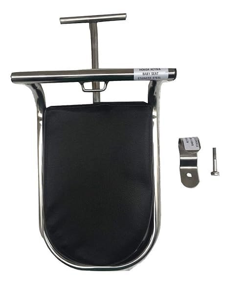 Zombieeast Scooty Baby Seat/Baby Stand Chrome Suitable for Yamaha Ray Z