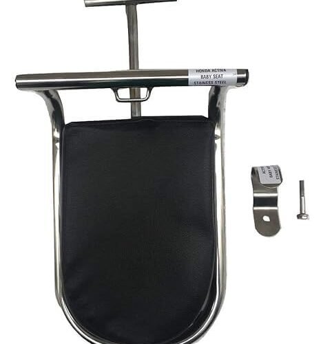 Zombieeast Scooty Baby Seat/Baby Stand Chrome Compatible for TVS Jupiter