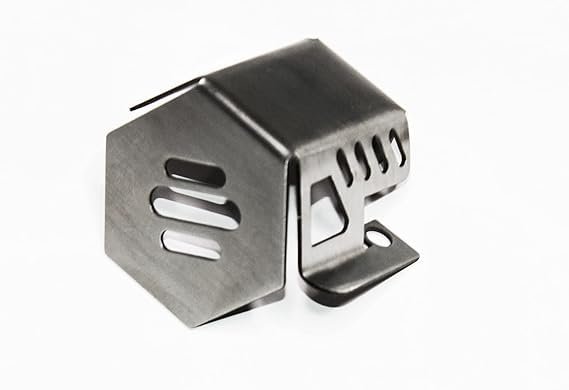 Zombieeast Rear Brake Oil Container Guard Compatible with RE Himalayan (Chrome)