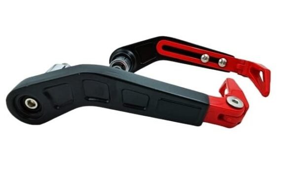 Zombieeast Bike Universal Adjustable Handlebar Brake Folding Clutch Lever Guard Protectors Red Compatible with Yamha FZ 16
