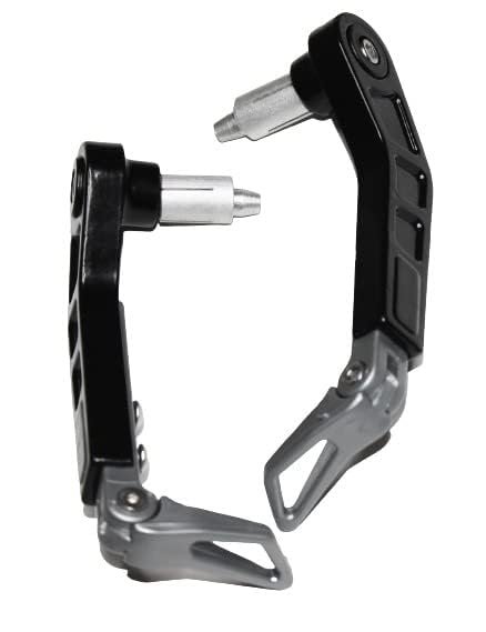 Zombieeast Bike Universal Adjustable Handlebar Brake Folding Clutch Lever Guard Protectors Grey Compatible with Yamha YBX