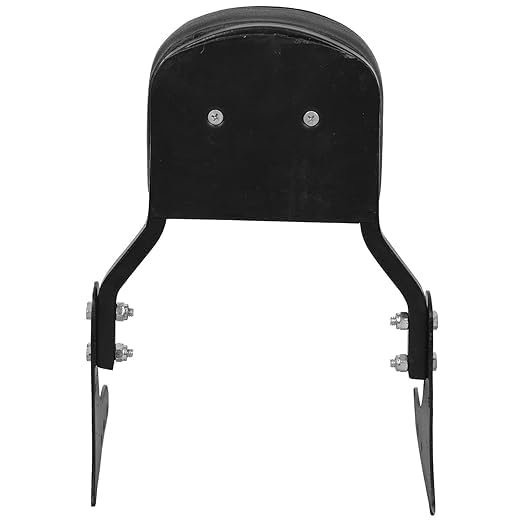 Backrest provides security and comfort to the pillion's back while driving. Full Backrest Support Pillion Back Cushion Fits as per vehicle make model Enhances overall looks of the vehicle Gives pillion comfortable cushioned back support on long distances Note: Product needs to be installed with the help of professional fitment Backrest provides security and comfort to the pillion's back while driving. covered with good quality cushion finished with beautiful rexine leather Note: Product needs to be installed with the help of professional fitment