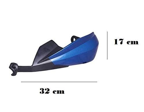 Zombieeast Bike Universal Heavy Duty Hand Guard Brake/Clutch Lever Guard Protectors/Wind Deflectors Blue (Set of 1 Pair) Compatible with Bajaj Dominar 250