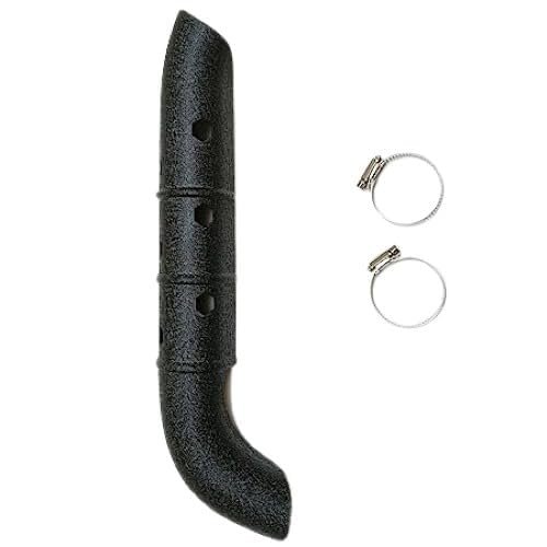Zombieeast Silencer Heat Shield Anti-Corrosion Black Coated Cover Guard Only for Bs4 Model Compatible with Royal Enfield BS4 Models (Black-BS4)