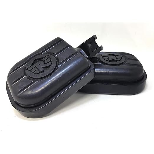 Zombieeast Premium Foot Rest Footpegs Left & Right Compatible for Royal Enfeild Meteor 350 & All New Classic Black