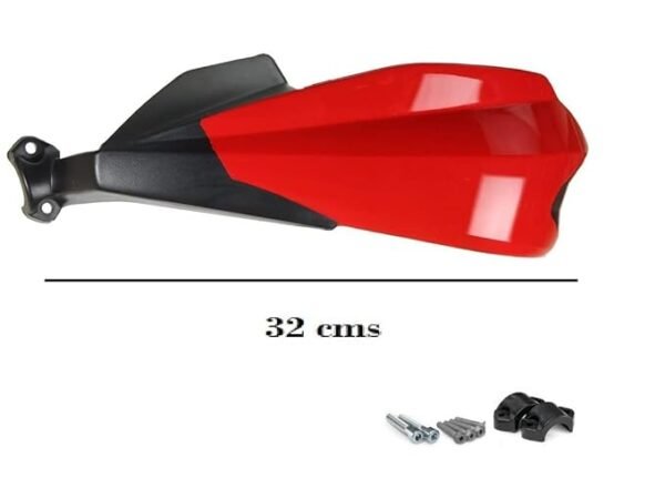 Zombieeast Bike Universal Heavy Duty Hand Guard Brake/Clutch Lever Guard Protectors/Wind Deflectors RED (Set of 1 Pair) Compatible with Suzuki Sling Shot Plus