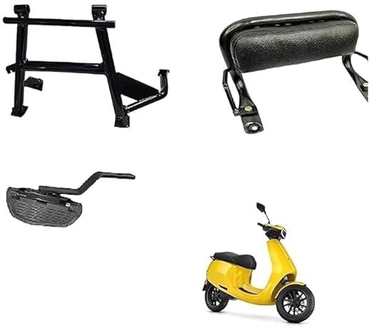 Zombieeast Good solution for outdoor parking. Centerstand helps to avoid motorcycle side stand scuff marks on ceramic tile.Rugged and extremely durable,This Sleek Support Back Rest Will Ensure Safety and Comfort of Your Passenger, & also enhances the look of your Scotty Zombieeast Premium Center Stand and Pillion Backrest With Heavy Foot rest/footrest Compatible for Ola S1 / S1 Pro Electric Black (Combo Pack)