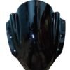 Zombieeast Windshield Front Headlight Visor Bike Wind Deflectors Windscreen Glass Black Protector Superior PC Plastic for Yamaha R15M, R15 V4
