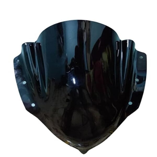 Zombieeast Windshield Front Headlight Visor Bike Wind Deflectors Windscreen Glass Black Protector Superior PC Plastic for Yamaha R15M, R15 V4