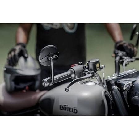 Zombieeast Handle Bar Mirror Black Heavy For Royal Enfield HCompatible for Royal Enfield Classic /Standard /Electra Classic Reborn /Hunter 350 /Meteor /Continental & Interceptor 650cc Compatible for Royal Enfield Classic Reborn,Hunter 350, Meteor, Continental & Interceptor 650cc. Premium Quality & Looks Like Original. MIrror Quality is Excellent and Wide. Easy to Install.
