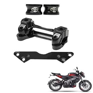 Zombieeast Handlebar Upper And Lower Fitting Plate Compatible For Handle Plat ns200 (Black)