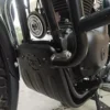 Zombieeast Bike Engine Bash Plate Bike Sump Guard Black R Logo Compatible with Royal Enfield Meteor 350