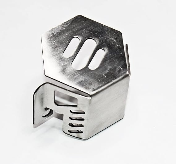 Zombieeast Rear Brake Oil Container Guard Compatible with RE Himalayan (Chrome)