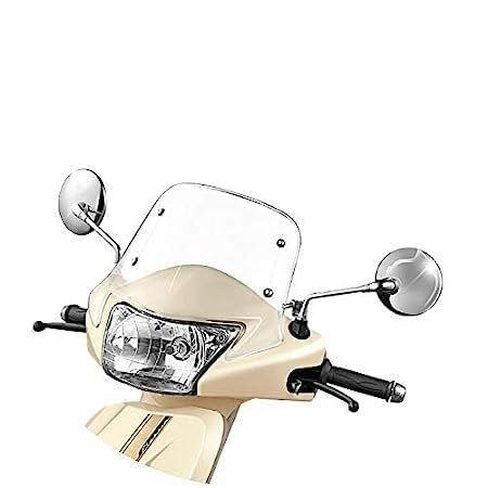 Zombieeast Manual Dual Mirror, Rear View Mirror For Universal For Bike Universal For Bike (Right, Left)