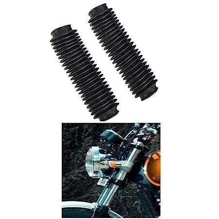 Zombieeast Rubber Shocker Front Fork Cover for RE Interceptor 650,Continental Gt