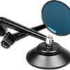 Zombieeast Manual Dual Mirror, Rear View Mirror For Universal For Bike Universal For Bike (Right, Left)