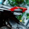Zombieeast MT 15 Grab Handle BackRest | Tail Support Grab Handle for MT15 | MT 15 V1 V2 New Metal Grab Handle (Red)