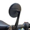 Zombieeast Handle Bar End Round Mirror For Royal Enfiled Classic 350 Classic 500 Standard 350 Hunter 350 Meteor 350 Super Meteor 650 Reborn Classic 350 Himalayan 411 Scram 411 Electra 350