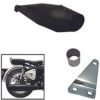 Zombieeeast Bike Silencer Exhaust Glasswool Dolphin Black Bullet Filter Exhaust With Zed Clamp & Bush for Royal Enfield All Models(Only Not Suitable For Reborn & Meteor)