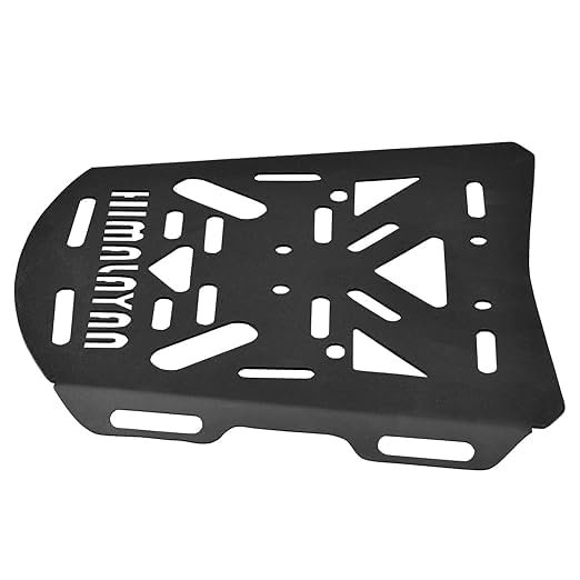 Zombieeast Rear Top Box Base Plate, Sporty Look Luggage Carrier is for RE Himalayan BS4,BS6 All Model adding surface area so that your Bike Doesn’t Sink In Muck Or Sand. Made Of High Quality Which Is Rust Free.