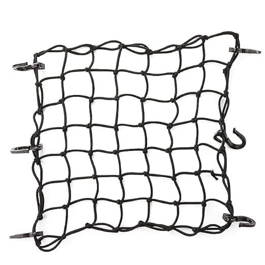 A cargo net is the perfect solution to carrying an extra helmet, jacket or small item on your bike. With your extra cargo safely strapped down, you will ride safer without worrying about losing that expensive extra helmet or other valuable cargo.