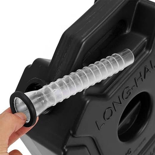 Zombieeast Universal 5 Liter Fuel Jerry Can With Clamp and Cap For Motorcycle, Car, SUV and Thar (Carry Diesel, Petrol, Fuel and Water) (Grey)