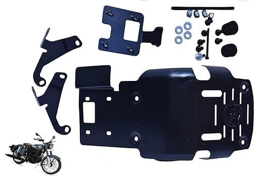 Zombieeast Metal Premium Heavy Quality Engine Guard,Sump Guard for RE Classic 350 Bs-6 & Bs-4 (Black)