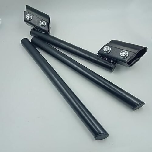 Zombieeast Bike Handlebar Adjustable CNC Aluminium Handlebar Compatible For All Bikes (1Pcs) (BLACK)