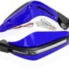 Zombieeast Bike Universal Motorcycle Hand Guard/Brake, Clutch Lever Guard/Wind Deflector With Drl Led Light For All Bikes (Blue) For Bajaj New Discover 125 M DTS-i