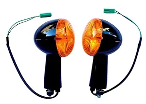 Zombieeast Front Rear Round Turn Signal Side Indicator, Light Compatible With Royal Enfield Classic REBORN 350