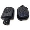 Zombieeast Premium Foot Rest Footpegs Left & Right Compatible for Royal Enfeild Meteor 350 & All New Classic Black