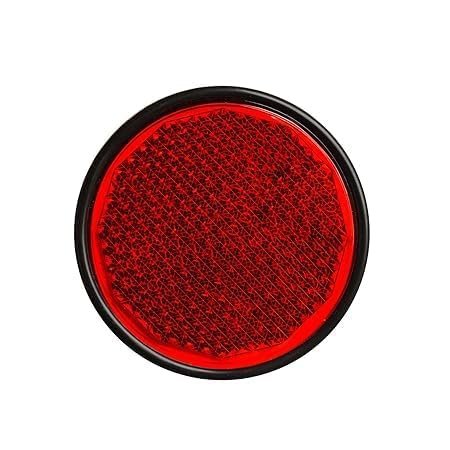 Zombieeast Bike Universal Pack of 2Peaces 2inch Round Reflectors Red Compatible with All Bikes