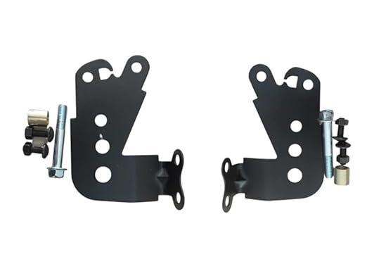 Zombieeast Windscreen Visor Glass Clamp Black Plate Only Fitting Compatible with Royal Enfield Hunter 350